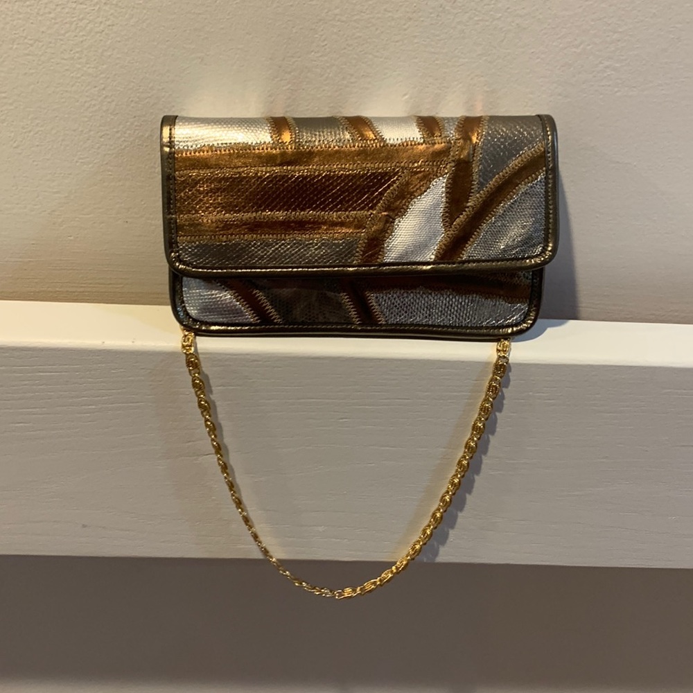 Gorgeous multi gold and silver Varon handbag